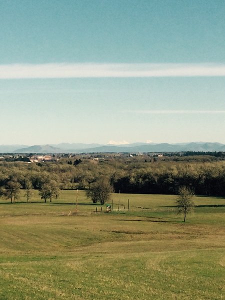 Looking west on a clear day and seeing the Three Sisters!