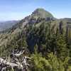 A view of the spectacular Cherry Peak from the high point on the ridge before Cherry Peak.