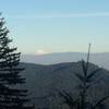 Cascade Peak peeking out of the trees