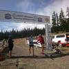 Morgan Arritola winning the USATF Mountain Running Championships 8K race.