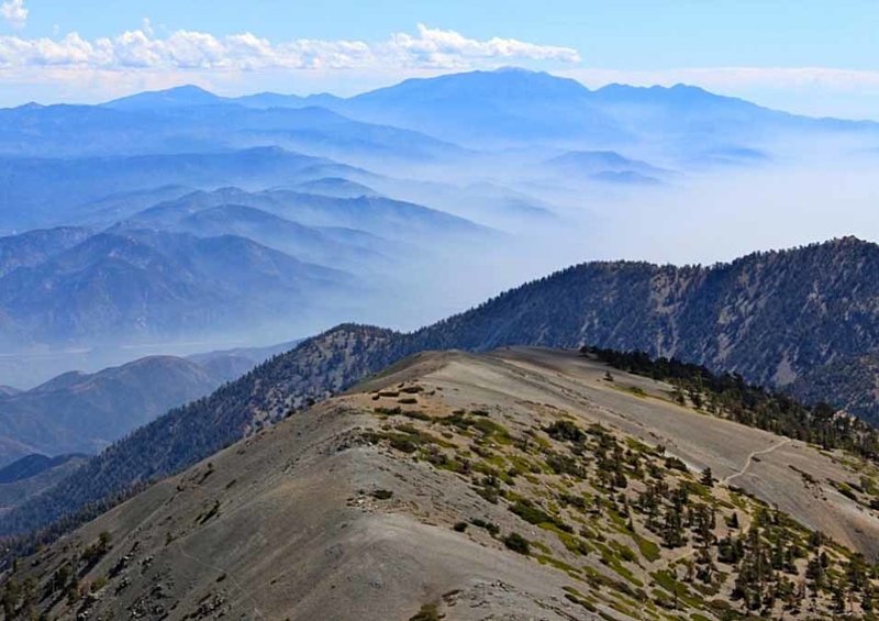 Summit of Mt. San Antonio facing south-east.