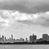 The Chicago skyline from Montrose Park.