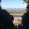 View of Willamette River, North Portland, and sometimes the Cascade Mountains