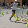 Dave Mackey in downtown Manitou Springs near finish of Pikes Peak Marathon. Photo by Nancy Hobbs