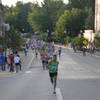 Early morning in downtown Manitou Springs as Pikes Peak Ascent runners get off to a fast start before hitting the Barr Trail. Photo by Nancy Hobbs.