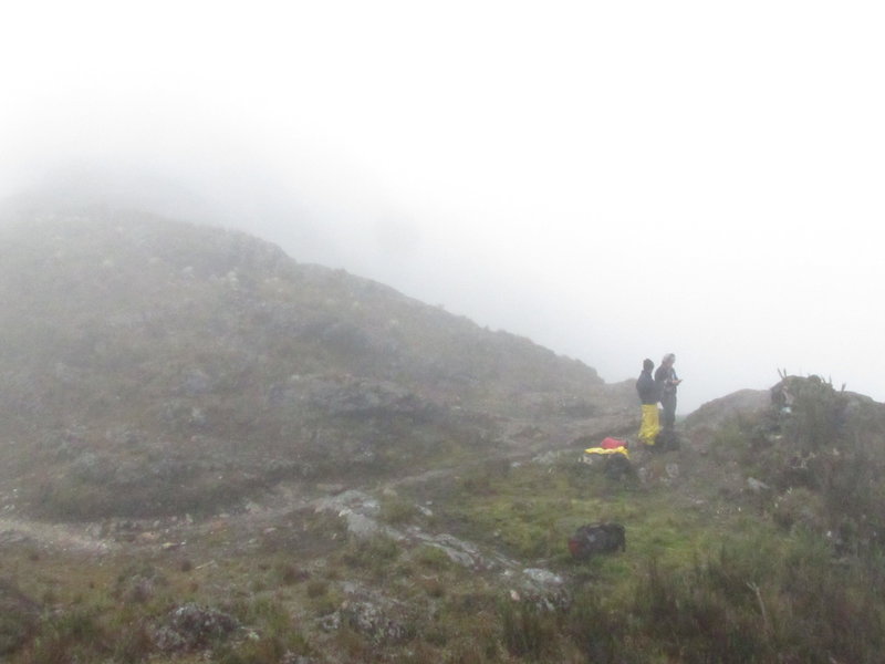 Alto de la Virgen, the highest point in the trail. Countrymen used to put Virgin Mary statues in certain locations of the trail for good blessings.