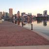 Looking back toward the Baltimore Aquarium