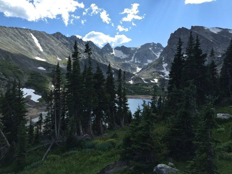 Looking west, southwest toward Lake Isabelle