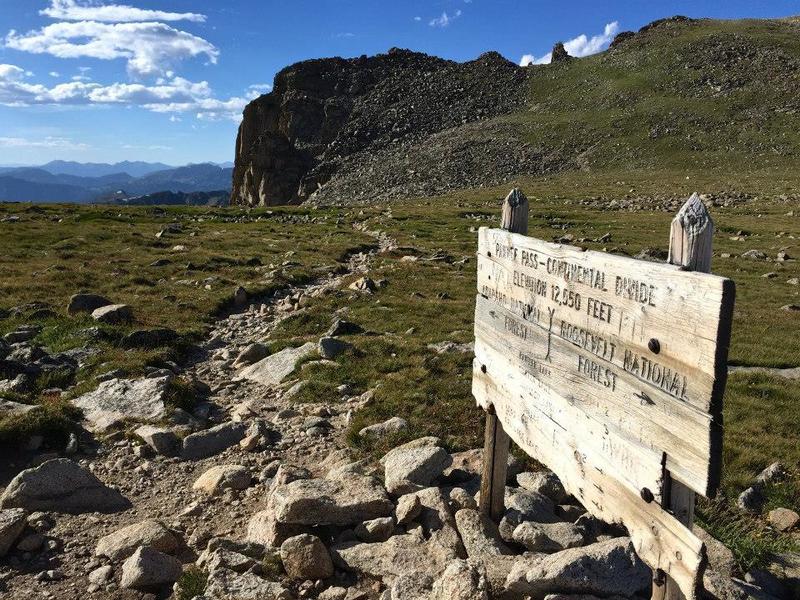 View at Pawnee Pass, looking toward northwest.