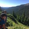 The group overlooking the North Fork Middle Boulder Creek Valley.