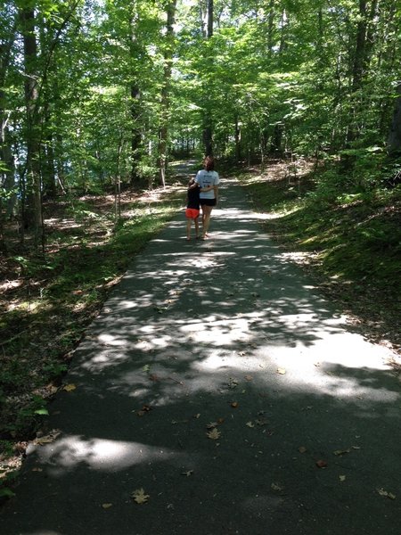 Heading toward the lake