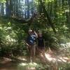 A man and his granddaughter were seen spotting Pacific Wren and Wilson's Warblers along the Wild Cherry Trail. Bill Cunningham Photo