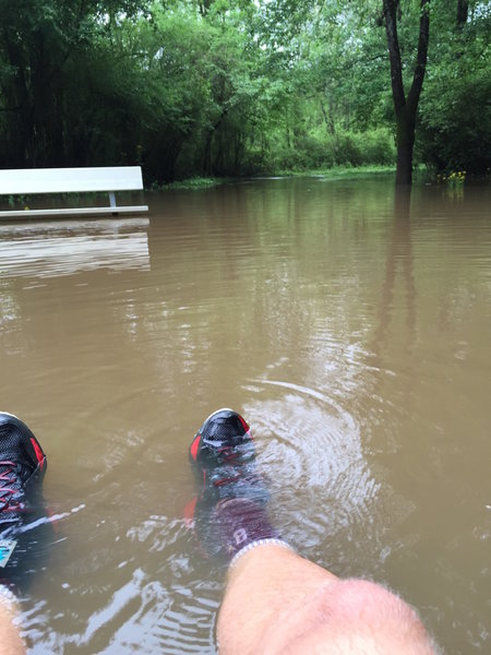 Flooding in the spring of 2015 on the greenway.