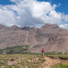 Savoring alpine views on West Maroon Pass. Photo - Michelle Smith