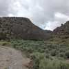 A view of the mouth of Sawtooth Canyon