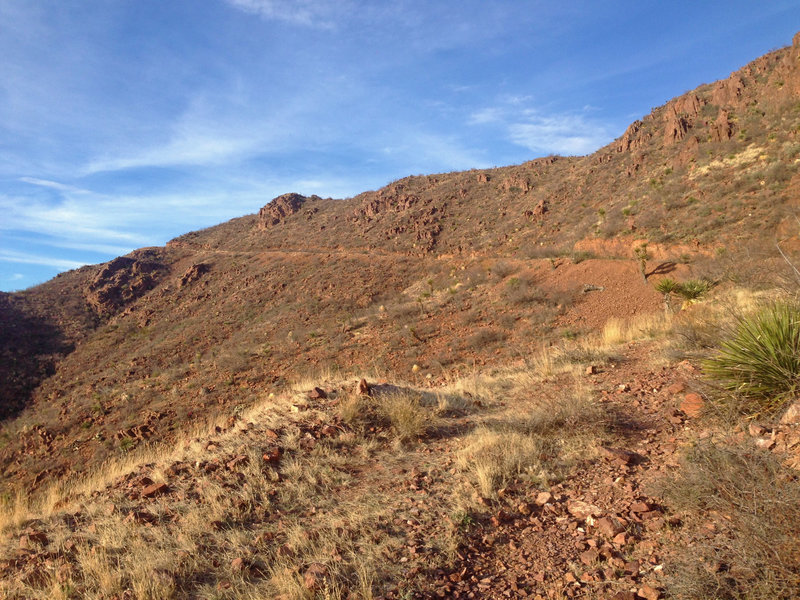 The upper half of Transmountain Summit.