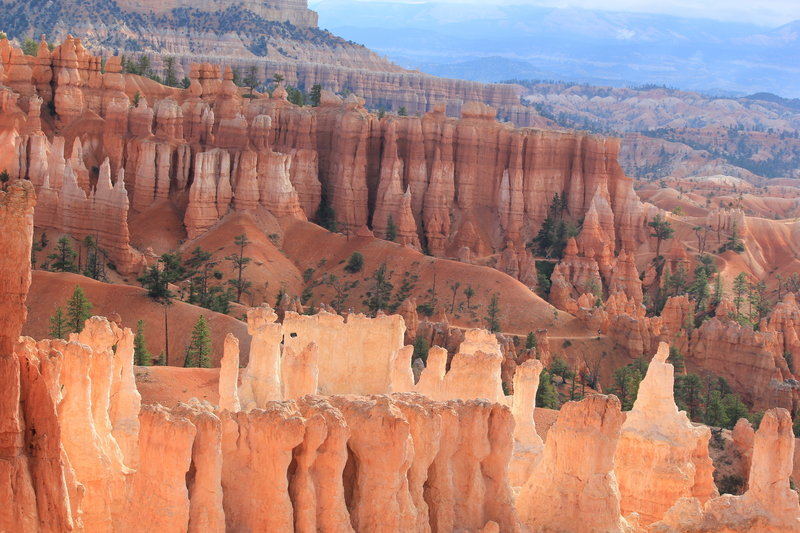 Hoodoos in the shade.