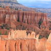 Hoodoos in the shade.