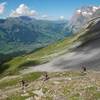 On Eiger Trail with the Shreckhorn in the background.