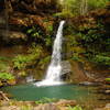 small waterfall on Flea Creek while on the Rogue River Trail