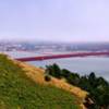 View of the bridge and San Francisco