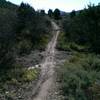 This gully can be tricky to cross during a large storm runoff