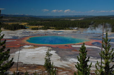 Grand Prismatic Overlook Hiking Trail, Yellowstone, Wyoming