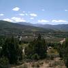 Looking south over the town of Edwards.