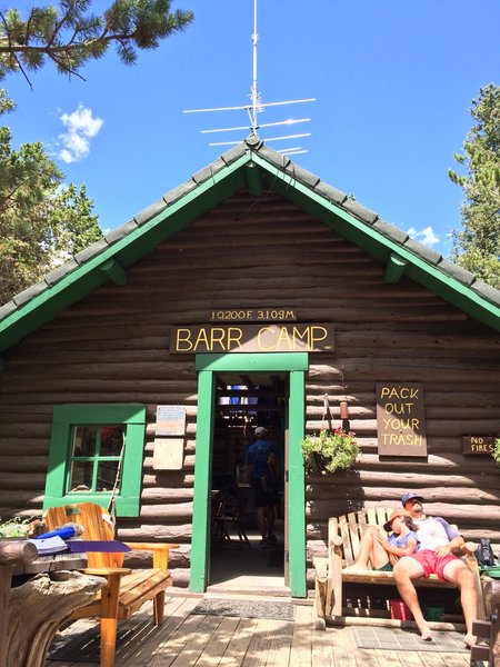 Barr camp for water, supplies, or shelter if you need them
