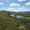 Snow melt pond on the CDT