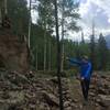 The end of Middle Westside has some great cairns built up and A LOT of rocks.