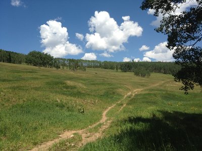 It's a long uphill, but pretty easy.
