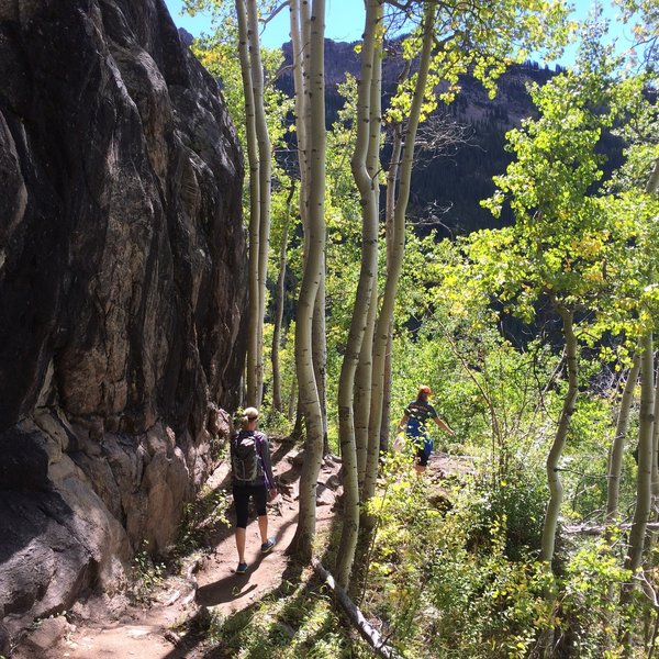 A cool rock formation near the end.