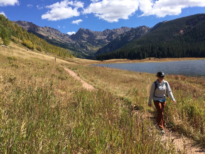 Piney Lake and the incredible Gore Range