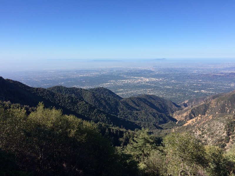 View of Pasadena and beyond from Mt. Wilson