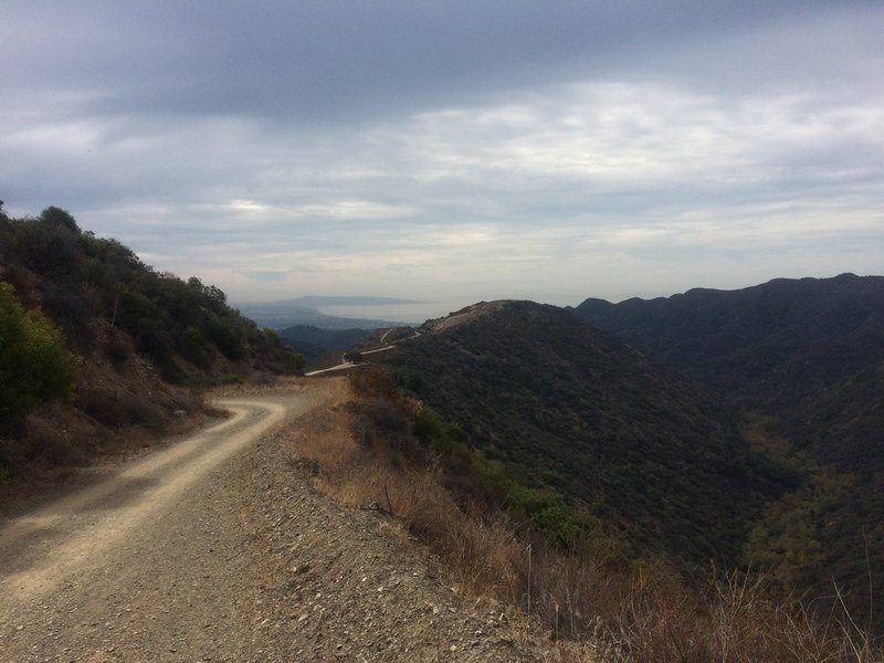 Long and hilly dirt road waiting for you on the Sullivan Fire Road