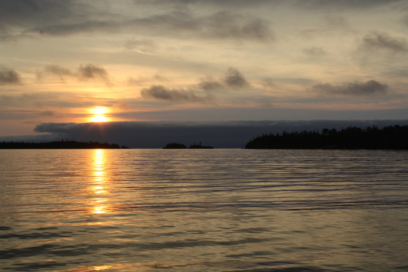 Looking out over the water from Daisy Farm Campground.