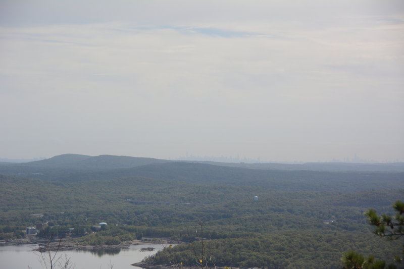 A view of NYC skyline (would have been better on a clear day)