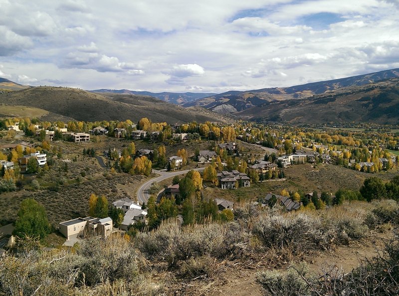 Eastward views from the ridgeline