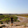 Overlooking the Rio Grande River and the boundary of two countries