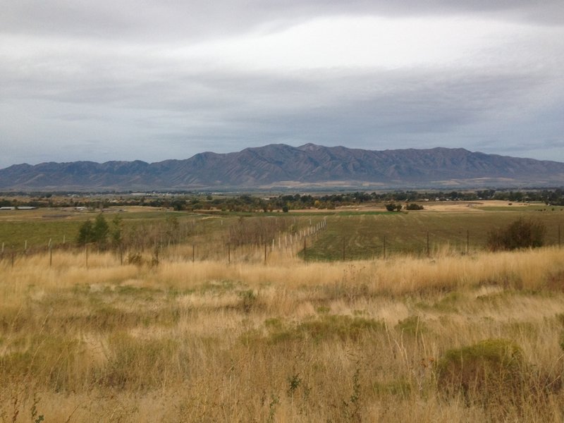 A view of the Wellsvilles standing over Cache Valley