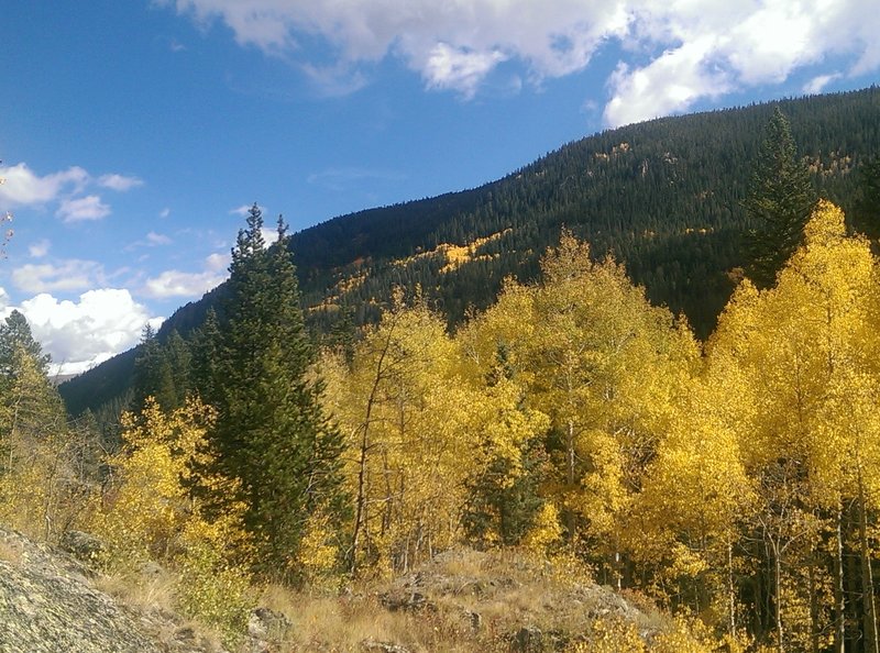 The view back down-valley to the northeast