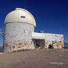 The New Mexico State University observatory located at the top of A Mountain, near Turtleback Trail.