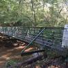 The bridge that crosses Crabtree Creek.