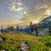 Sunrise on Catherine Pass.