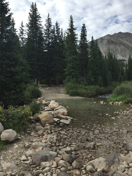 The creek crossing.