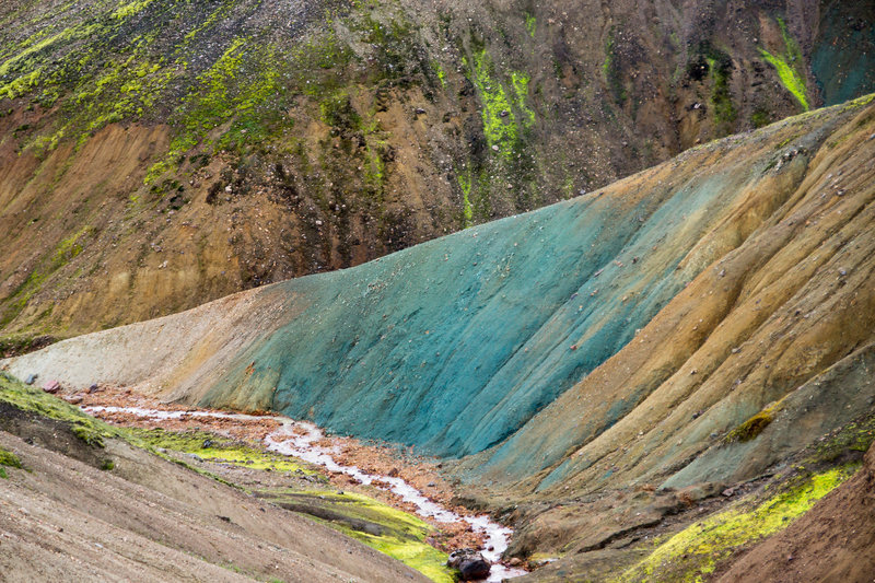 Stunning scenery along Laugavegur Route.