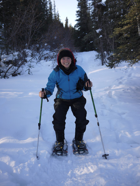 Snowshoeing on the Mt. Healy Trail.