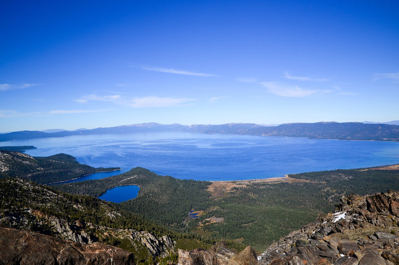 Stunning views from Mt. Tallac.