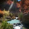 One of the lower hot springs to sit in.